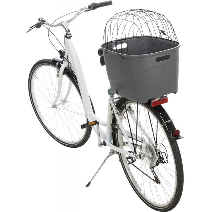 Cykelkurv Til Bagagebærer i Plast i Grå